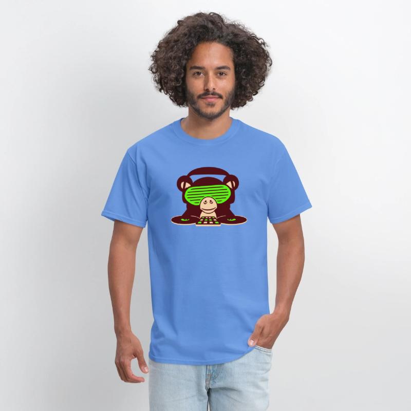 DJ Club Disco Music Party Funny Monkey Chimpanzee