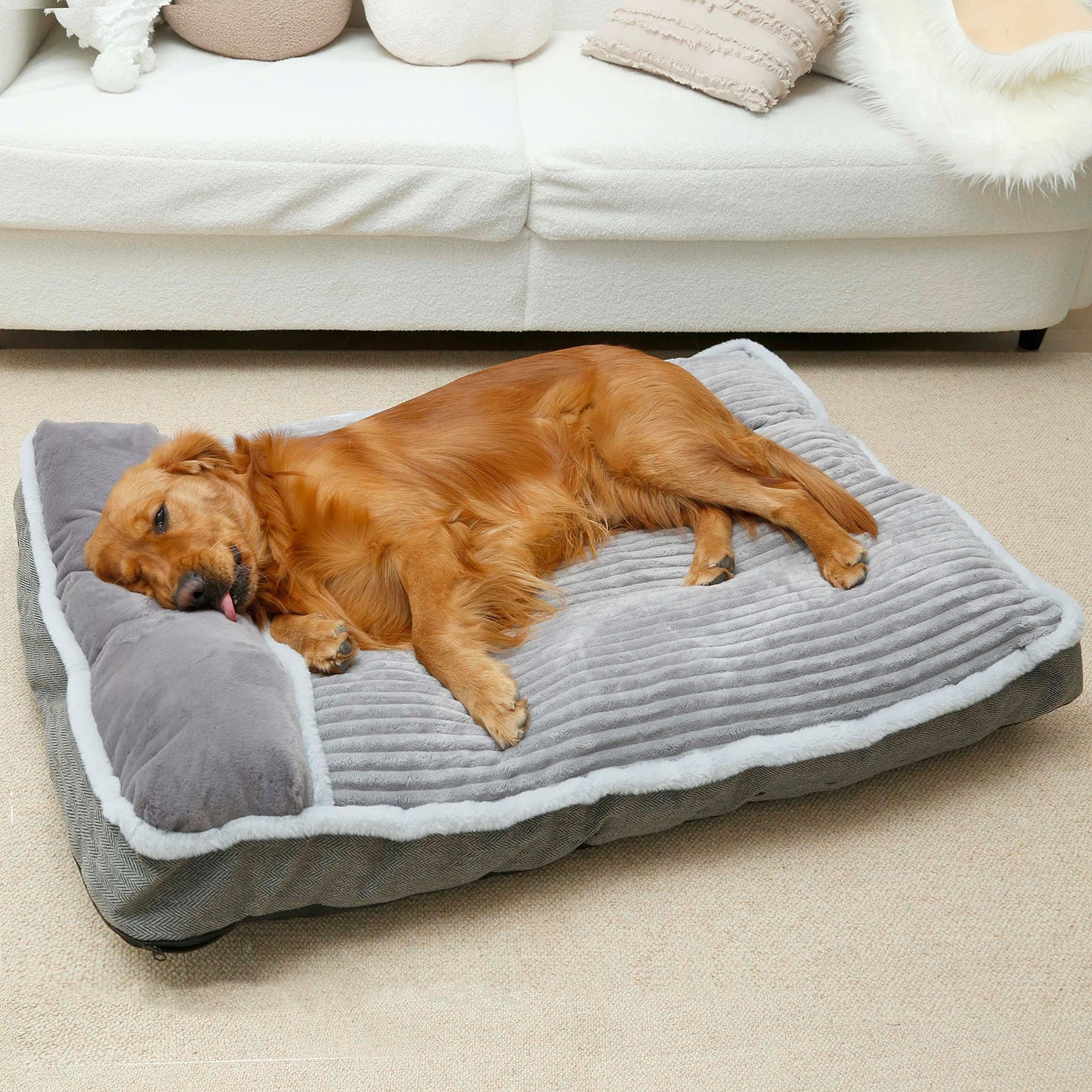 Dog Bed for Large Dogs, Dog Mattress with Pillow f - Best Seller