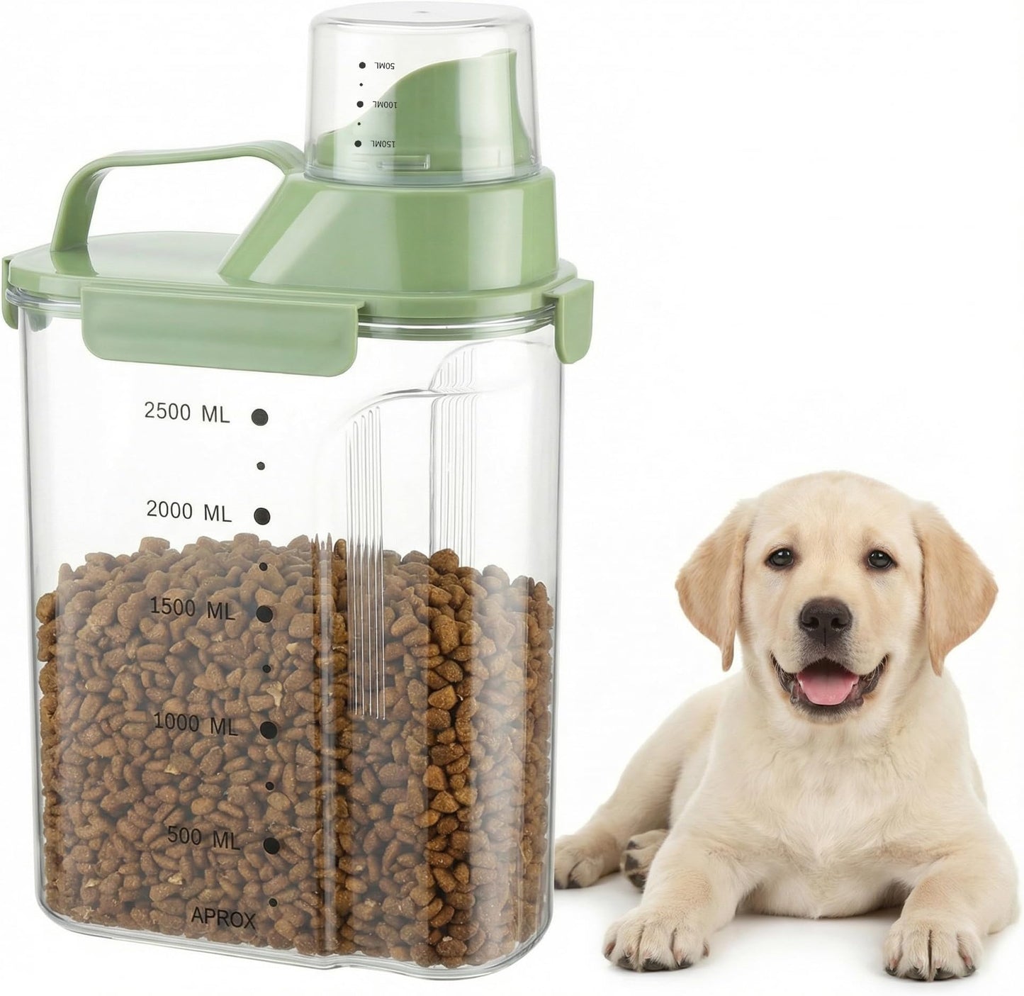 Dog Food Storage Container, 2.5L Pet Food Storage  - Latest Style