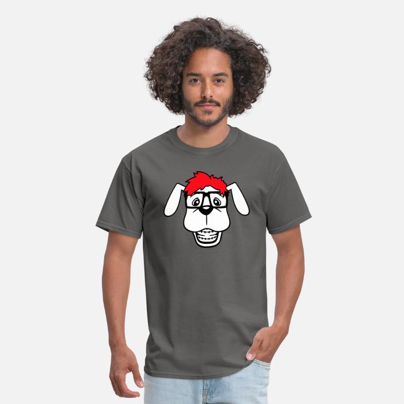 Dog Nerd Horn-Rimmed Glasses Geek Braces Smart Fun