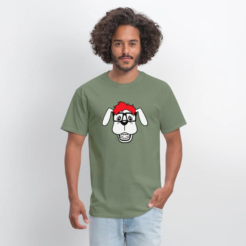 Dog Nerd Horn-Rimmed Glasses Geek Braces Smart Fun