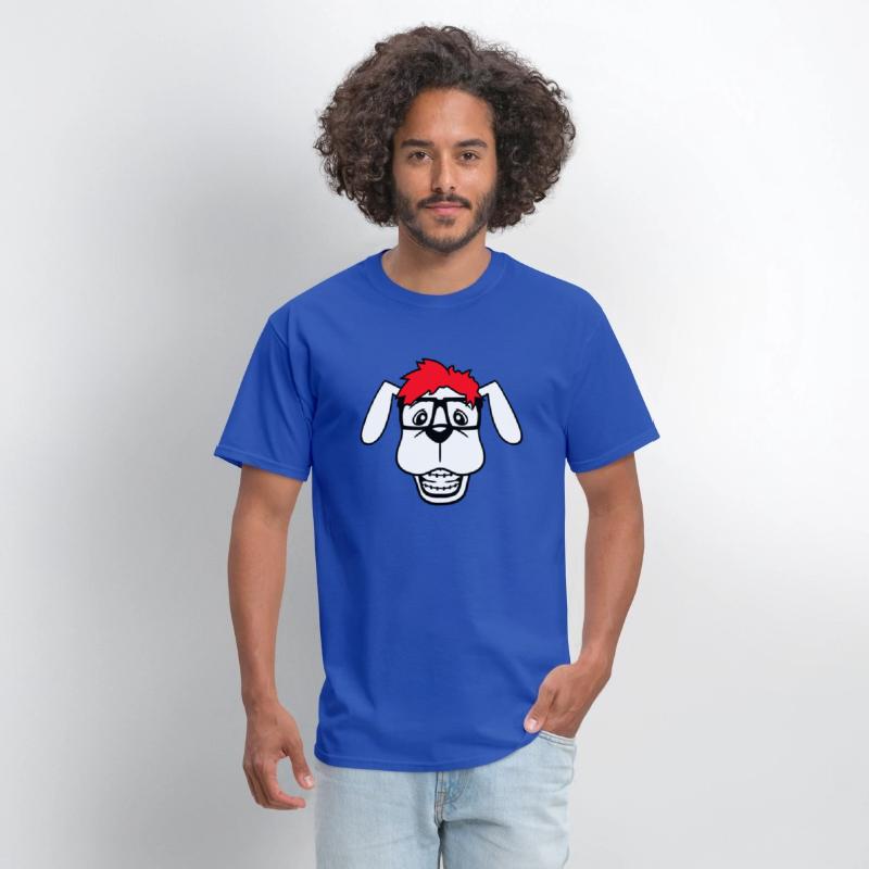 Dog Nerd Horn-Rimmed Glasses Geek Braces Smart Fun