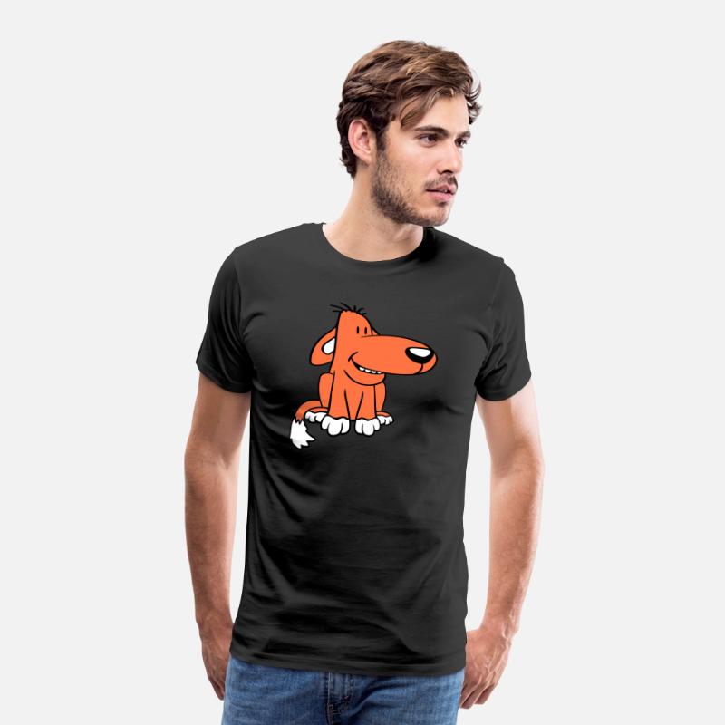 Dog Sitting Cute Funny Happy Comic Pet Fun Cartoon