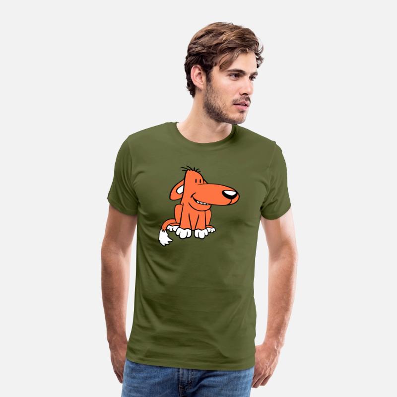 Dog Sitting Cute Funny Happy Comic Pet Fun Cartoon