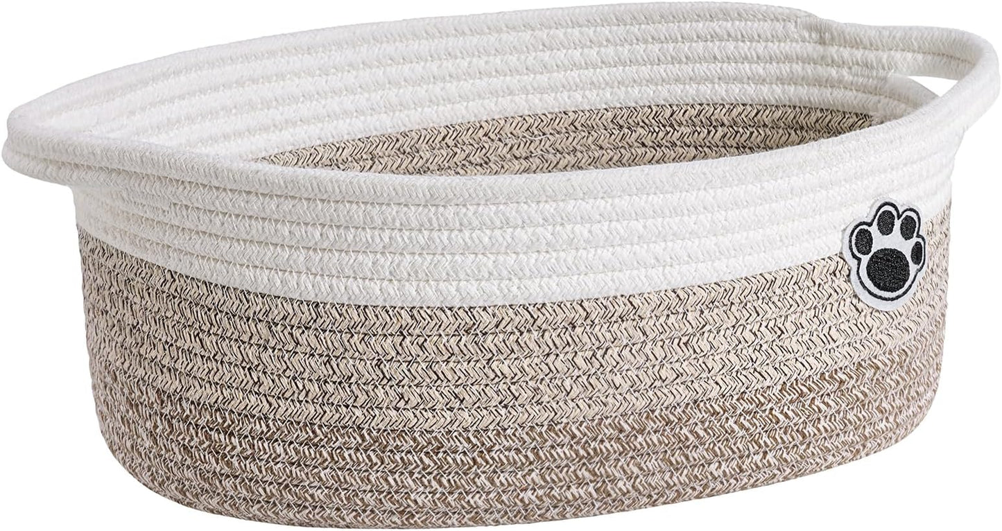 Dog Toy Basket Small Gift Basket for Baby, 12"x 8" - Premium Quality