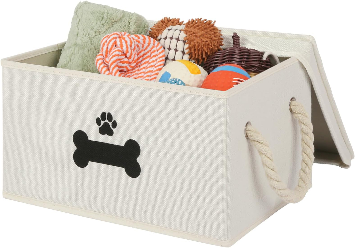 Dog Toy Basket with Lid, Dog Basket for Toys, Dogs - Best Seller