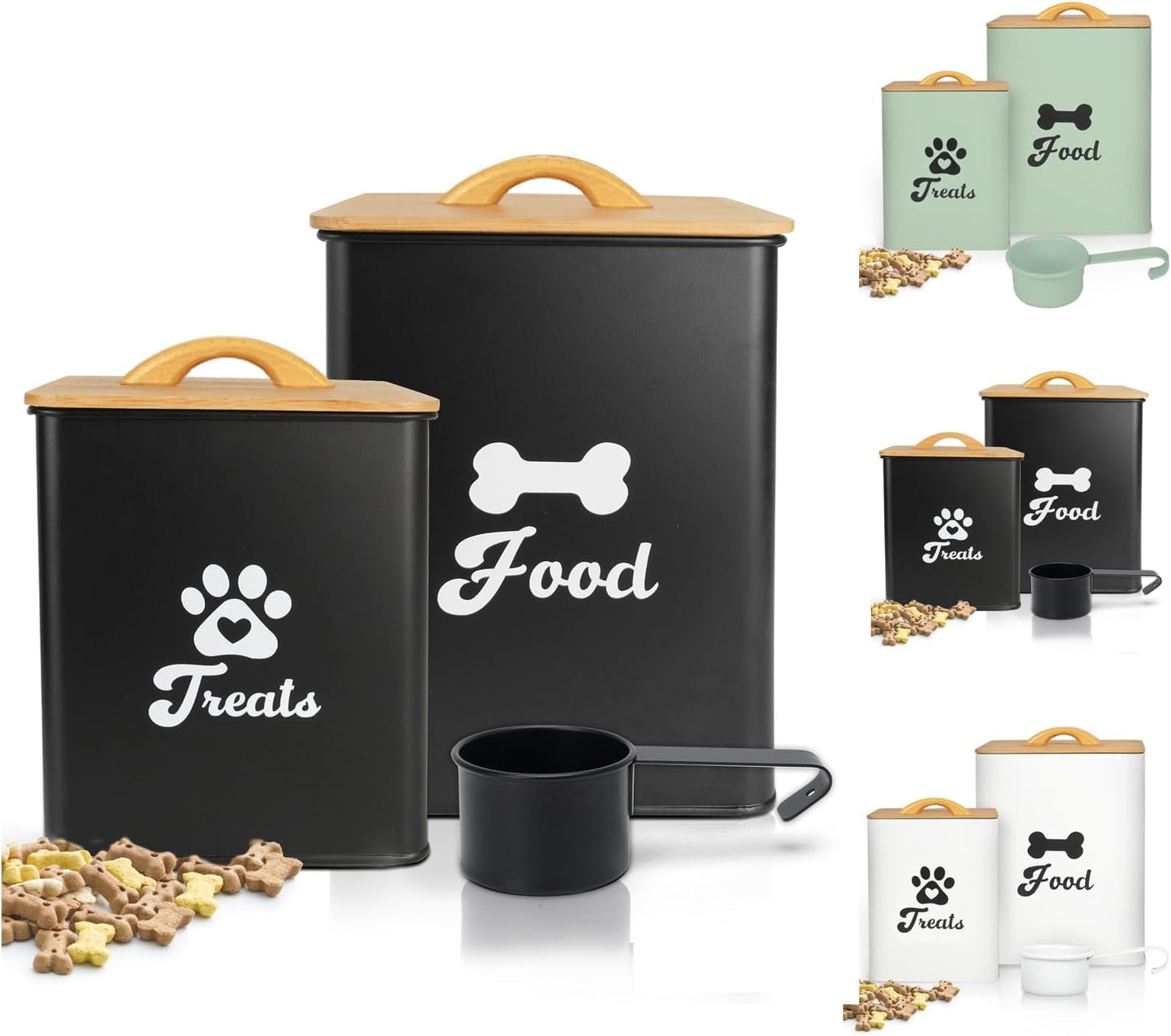 Dog Treat Container 2PCS, Dog Food Storage Contain - Best Seller