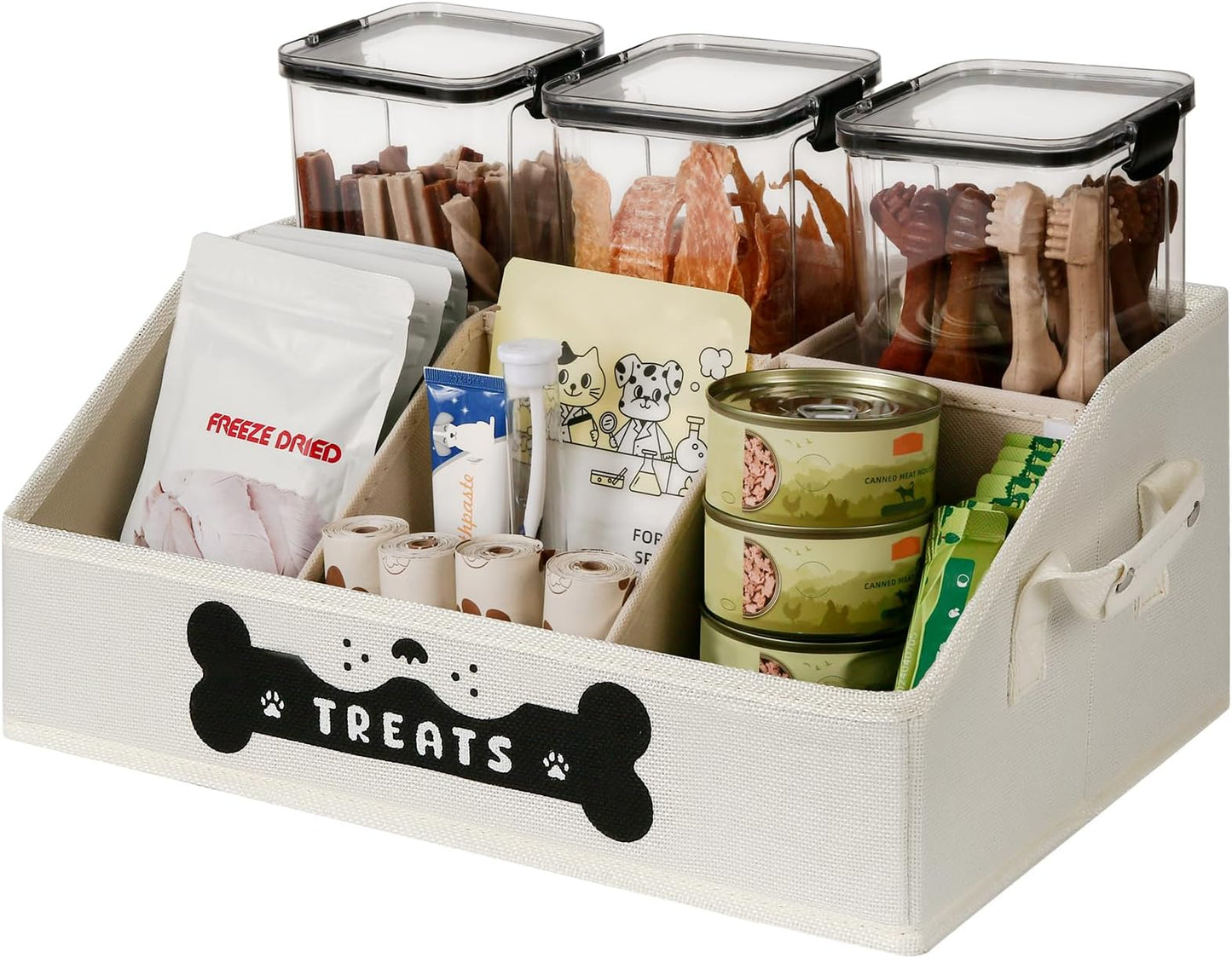 Dog Treat Container, Dogs Storage Organizer with R - Top Rated