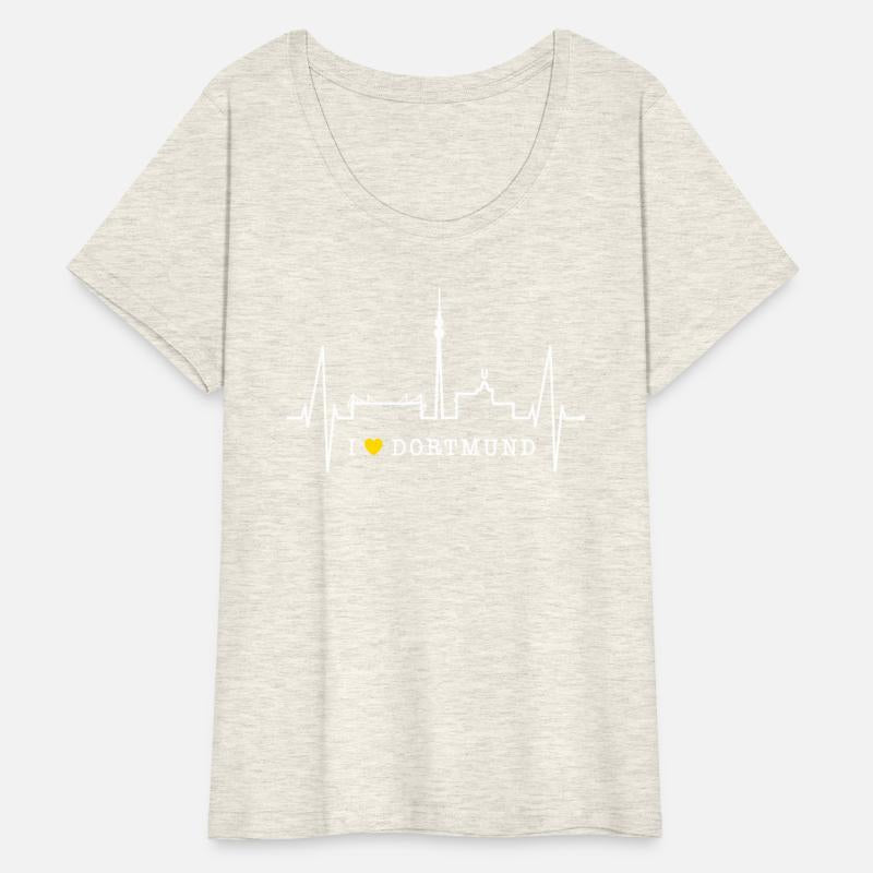 Dortmund Skyline Heartbeat Love Red Heart Ruhrpott