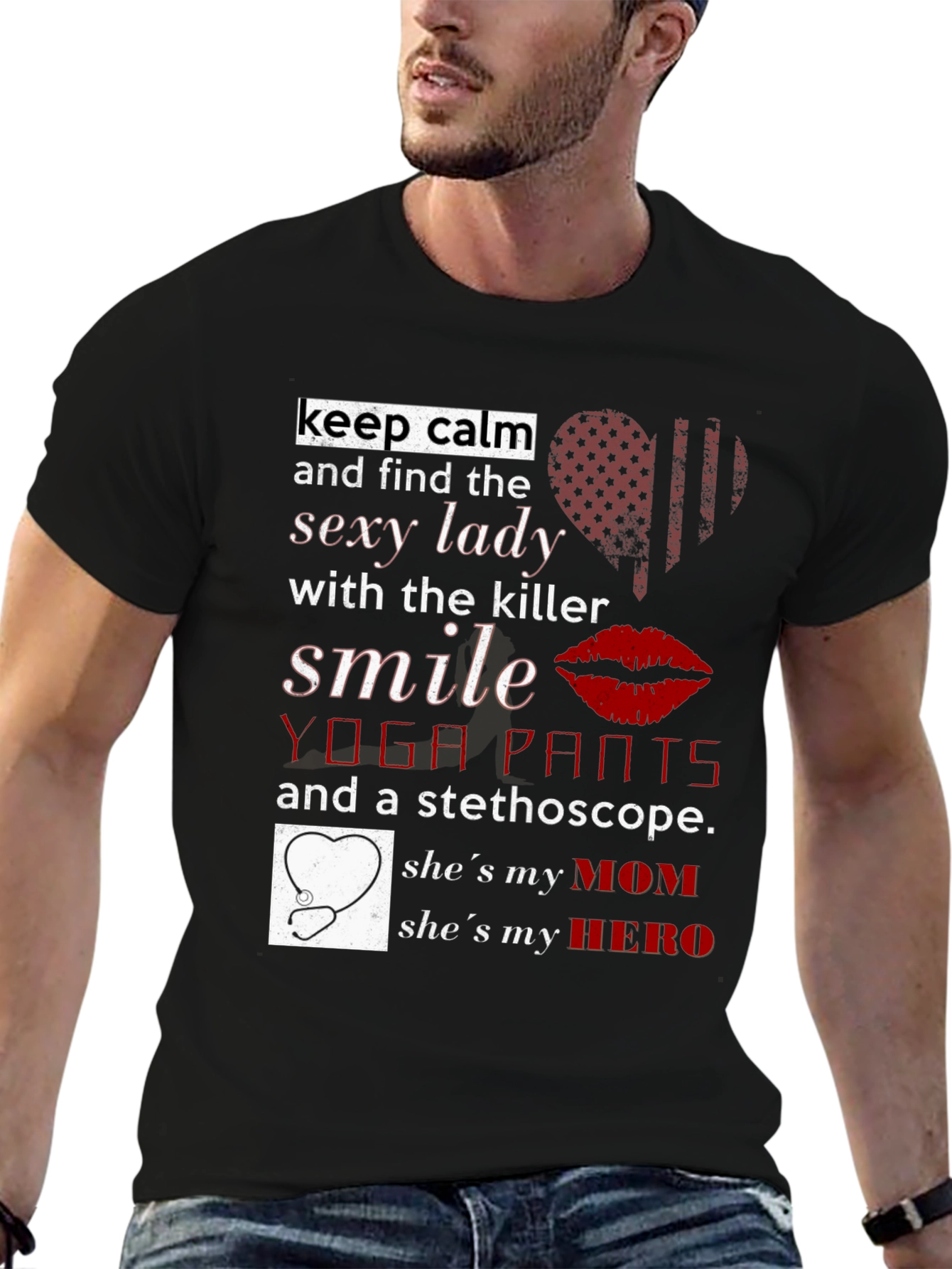 Sexy Lady Mom Hero T-Shirt