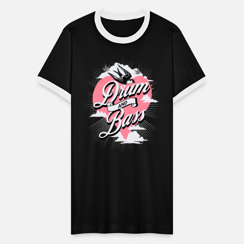 DRUM AND BASS - Vintage Heart Birds (pink)