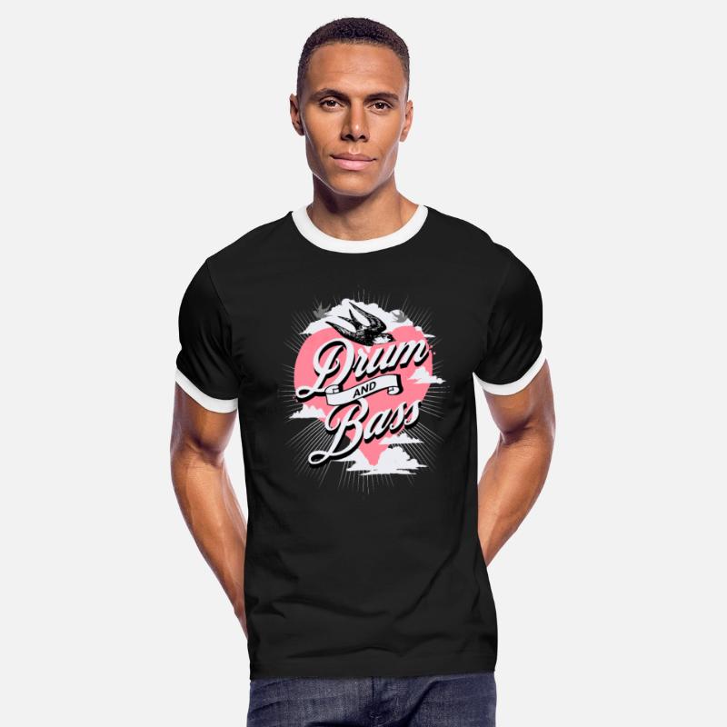 DRUM AND BASS - Vintage Heart Birds (pink)