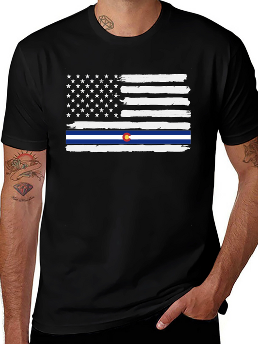Colorado Flag T-Shirt | USA Distressed