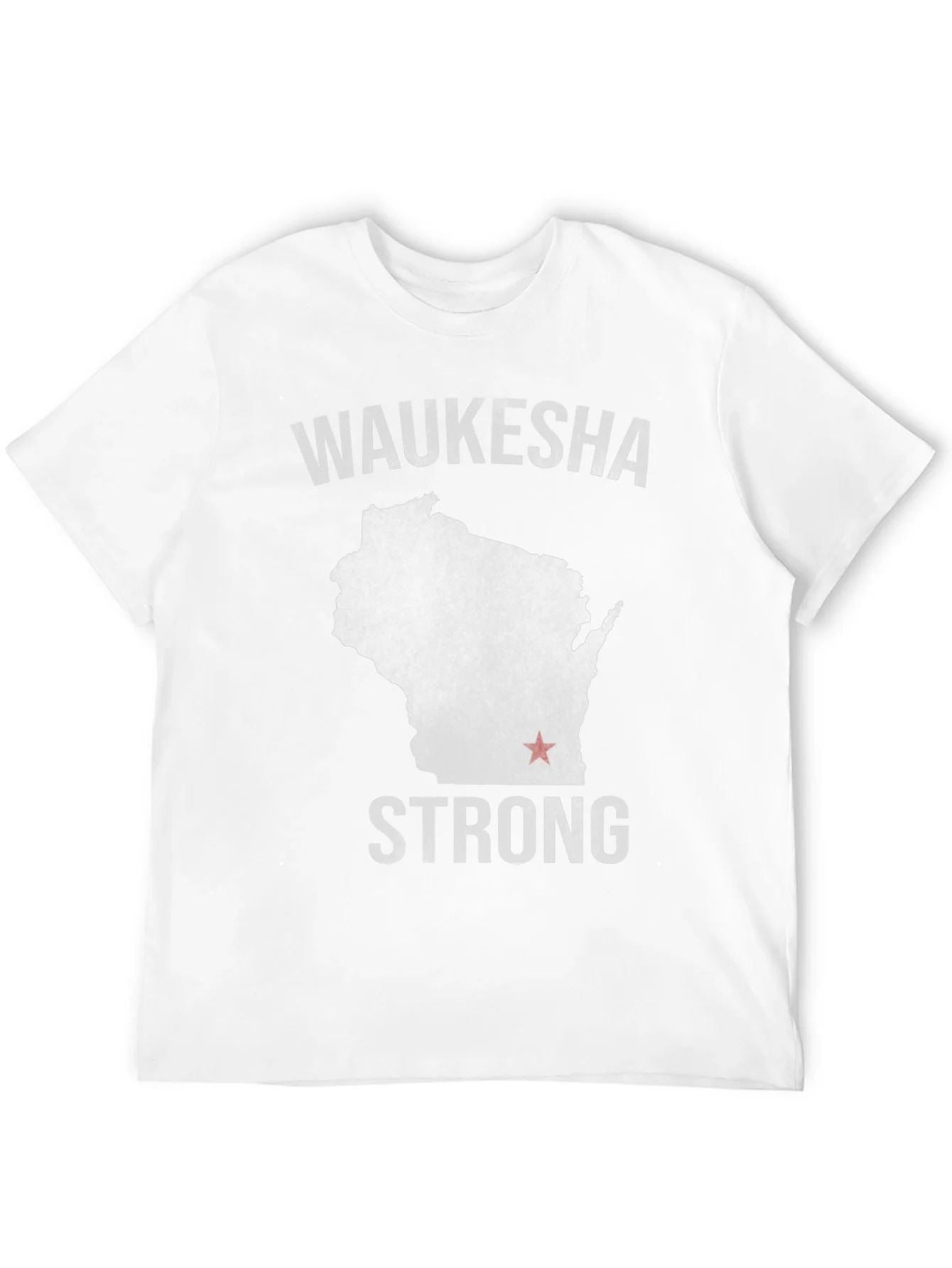 Waukesha Strong Wisconsin Map T-Shirt