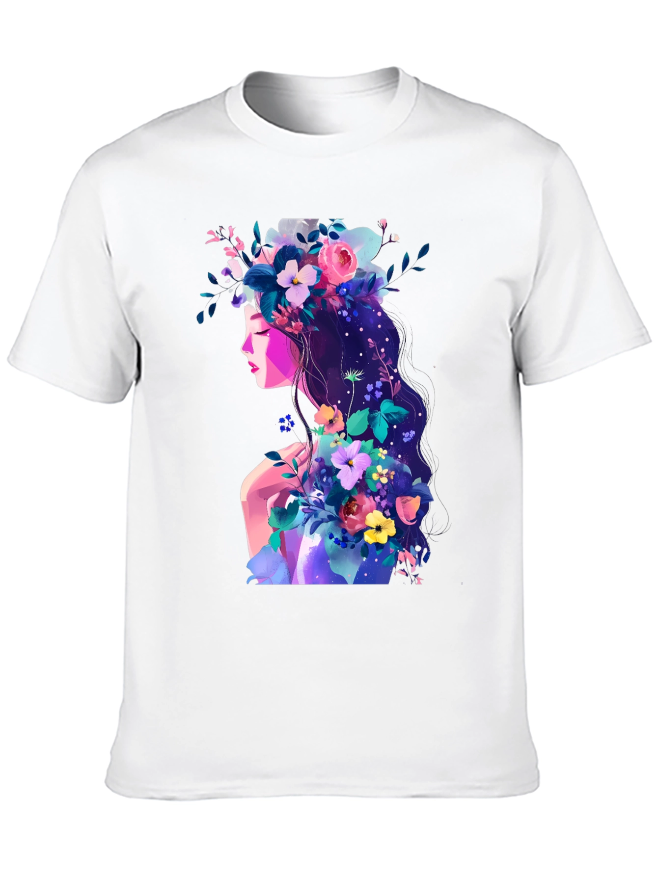 Floral Woman Graphic T-Shirt