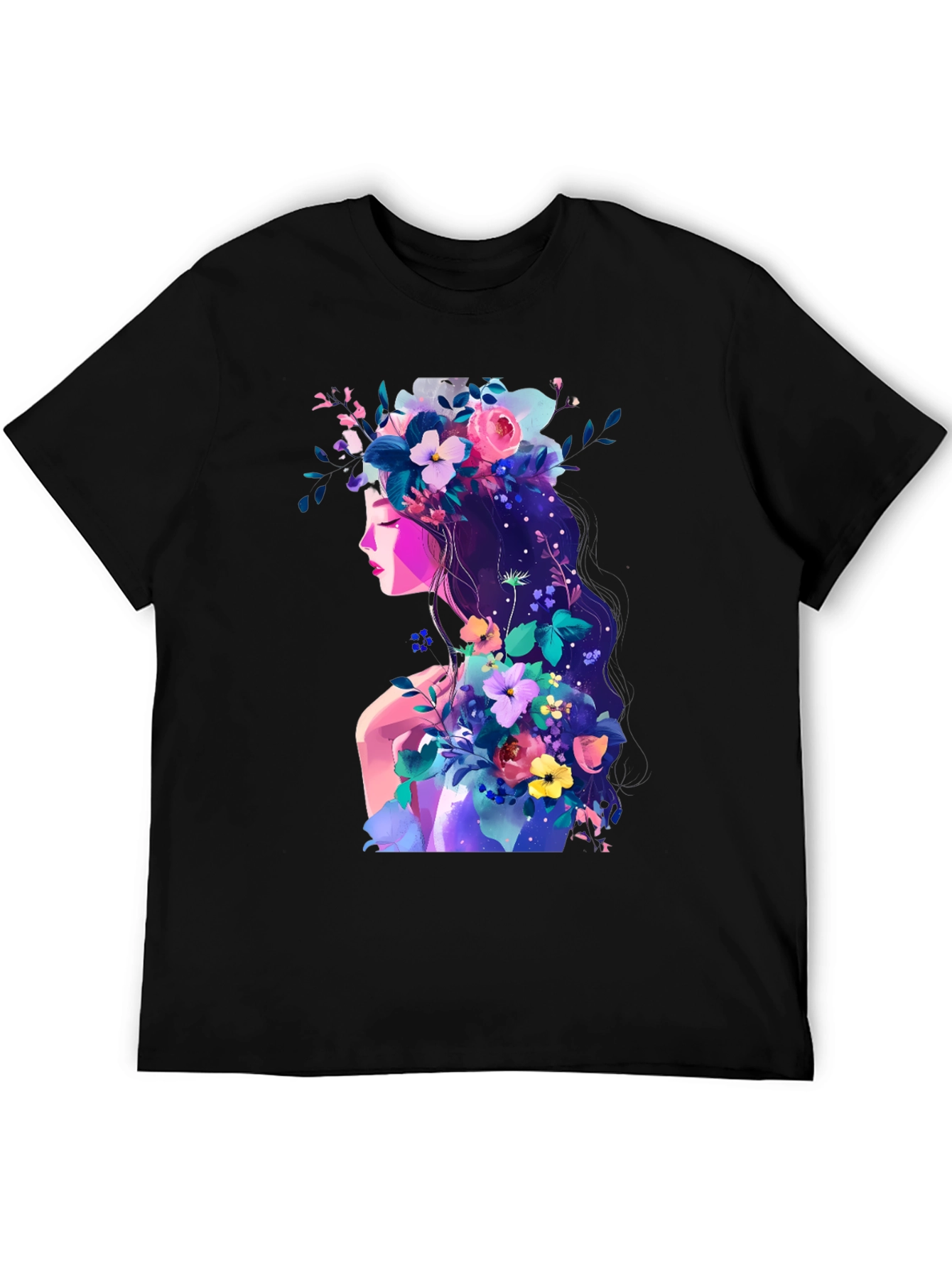 Floral Woman Graphic T-Shirt