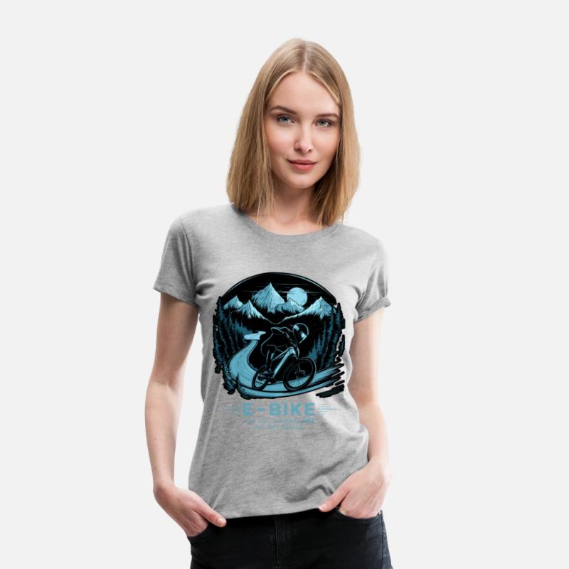 E Bike Saying Quotes Cyclist Mountains Nature