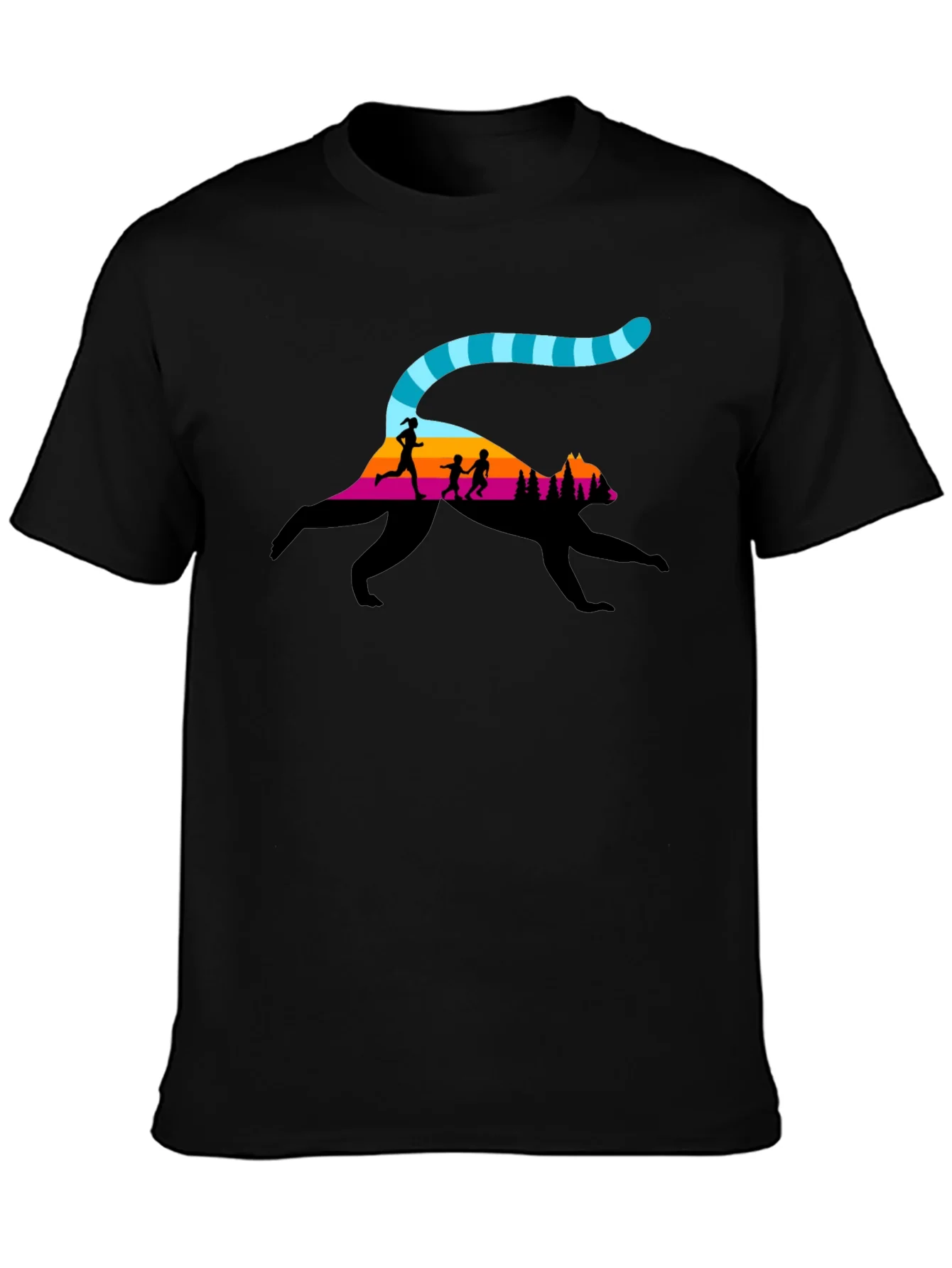 Nature Trail Run Black T-Shirt