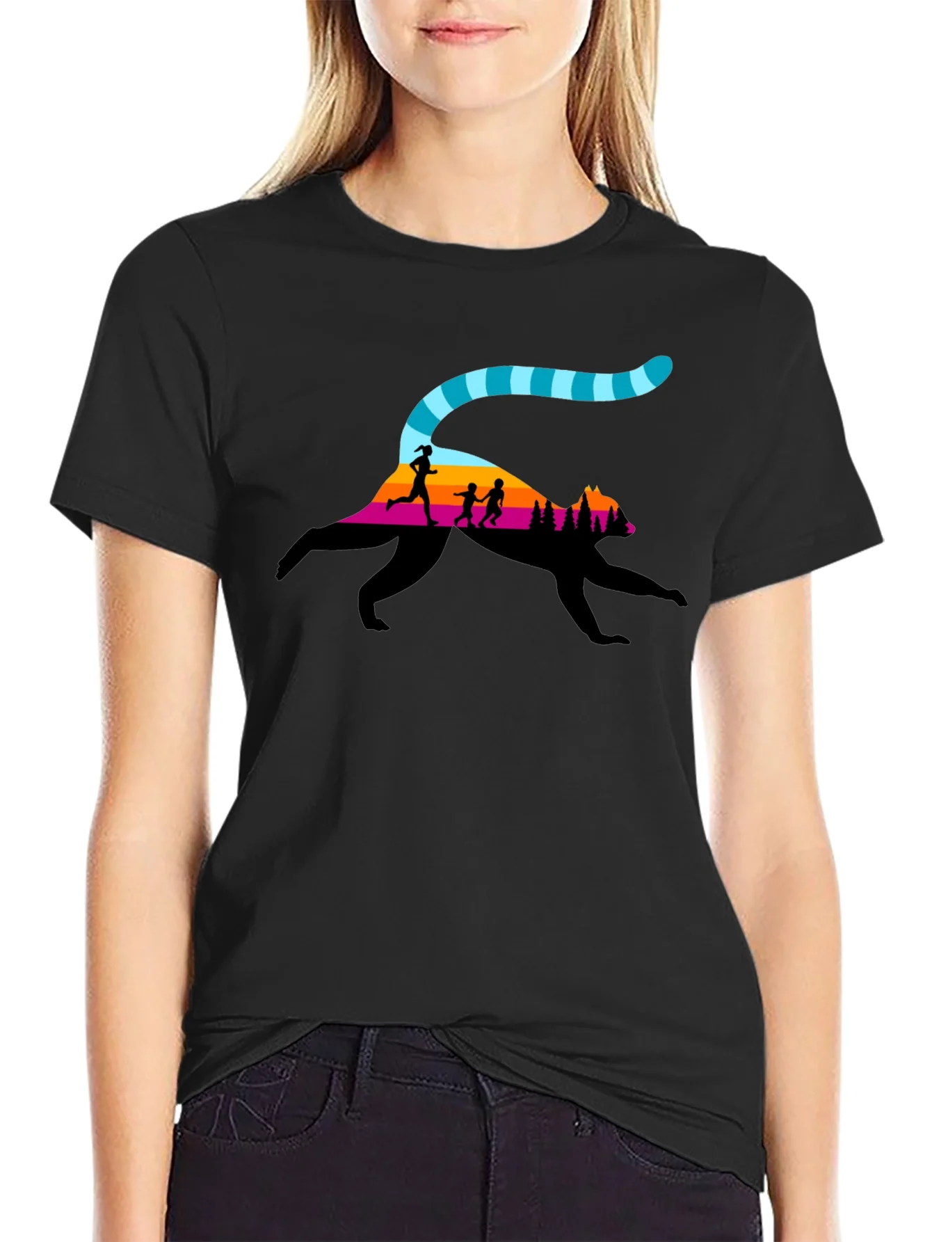 Nature Trail Run Black T-Shirt