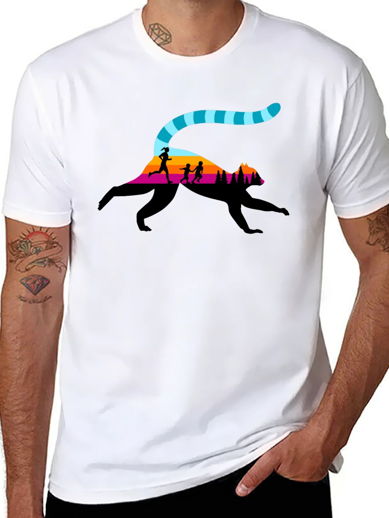 Nature Trail Run Black T-Shirt
