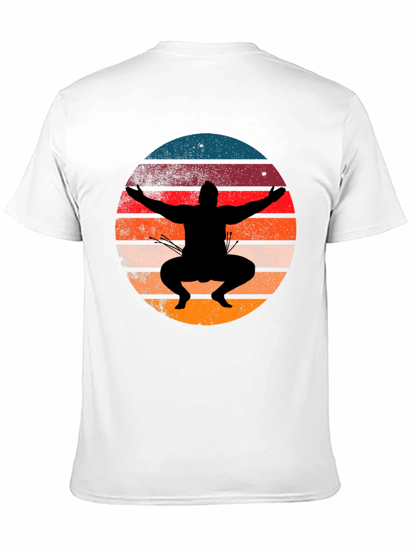 Sunset Sumo Wrestler Graphic Tee