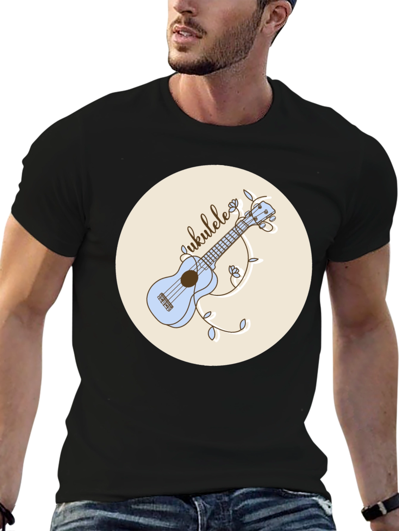 Ukulele Graphic Tee - Unique Musical Design