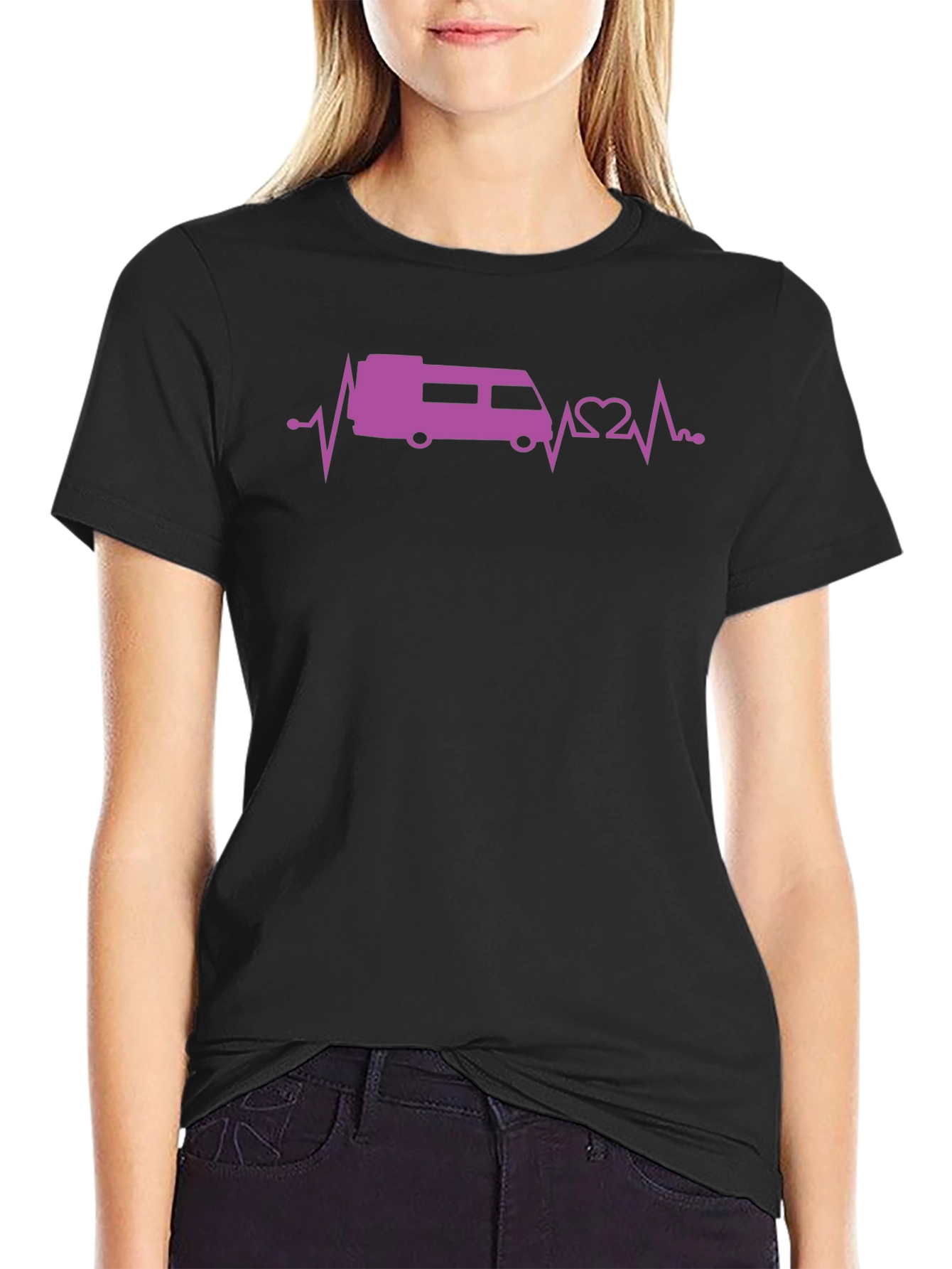 RV Heartbeat T-Shirt - Camper Love!