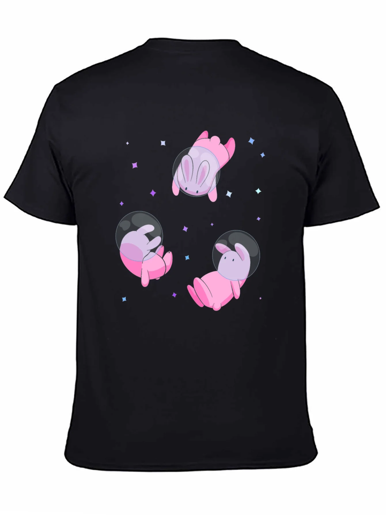 Cosmic Bunny T-Shirt - Black