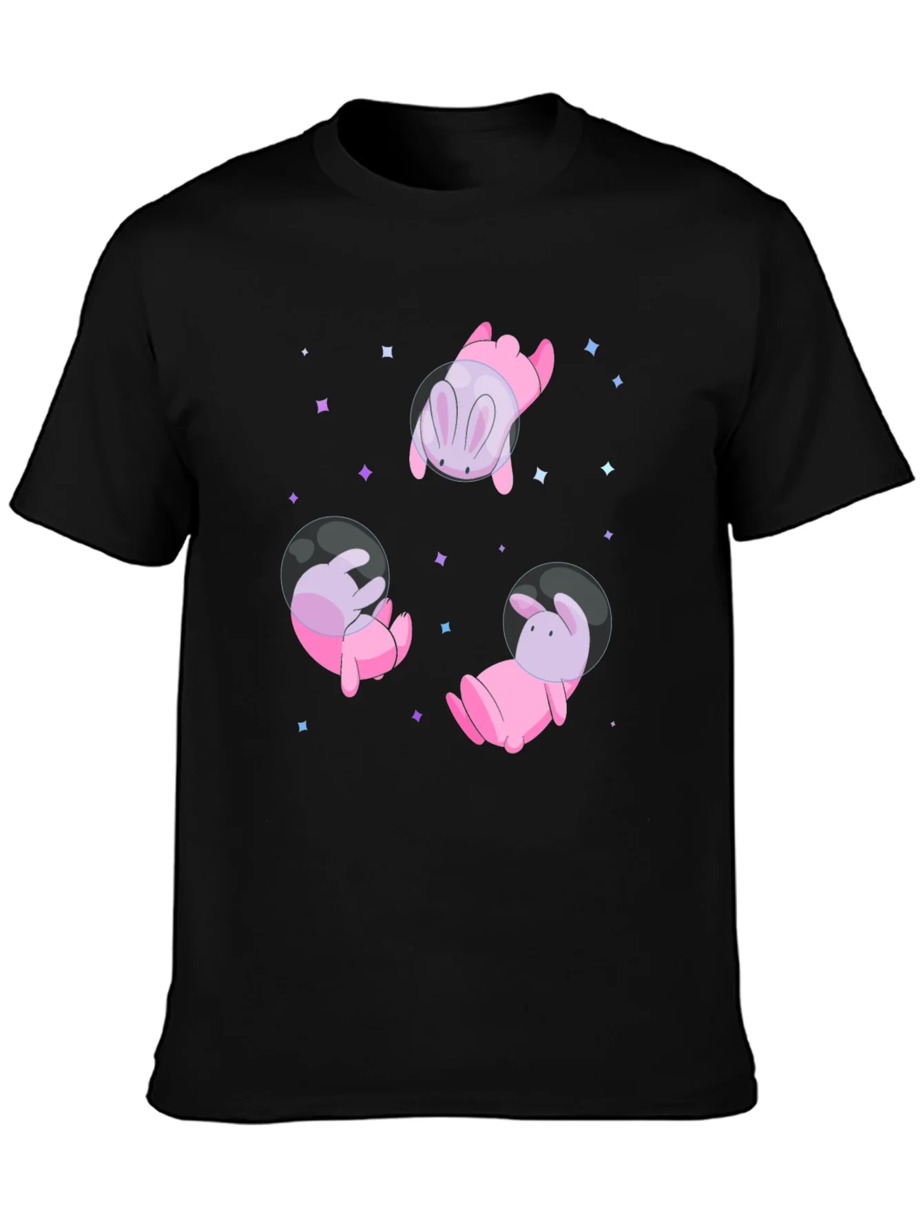 Cosmic Bunny T-Shirt - Black