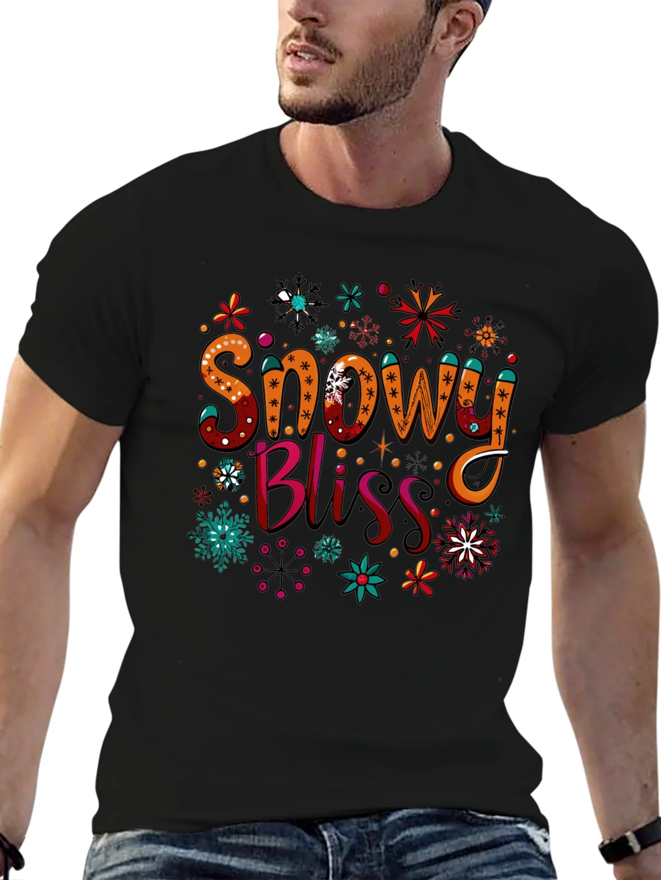 Snowy Bliss Holiday Graphic Tee
