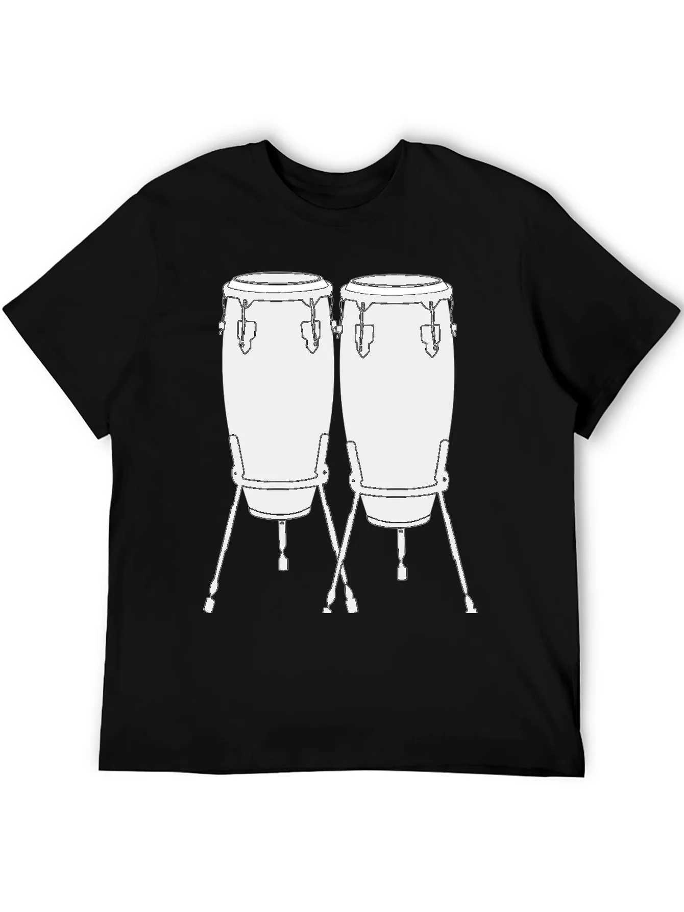 Conga Drum Graphic Tee - Music Lovers T-Shirt