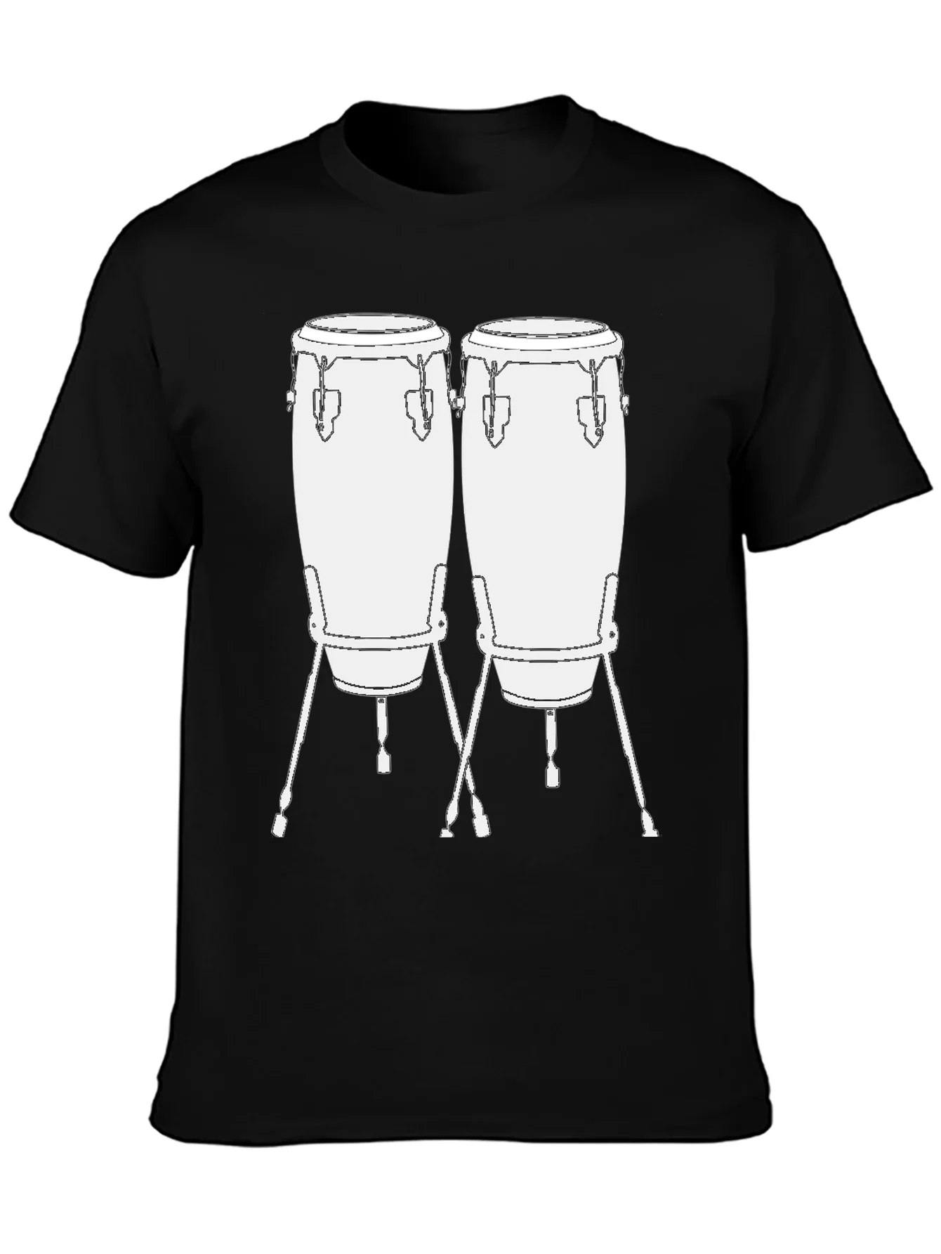 Conga Drum Graphic Tee - Music Lovers T-Shirt
