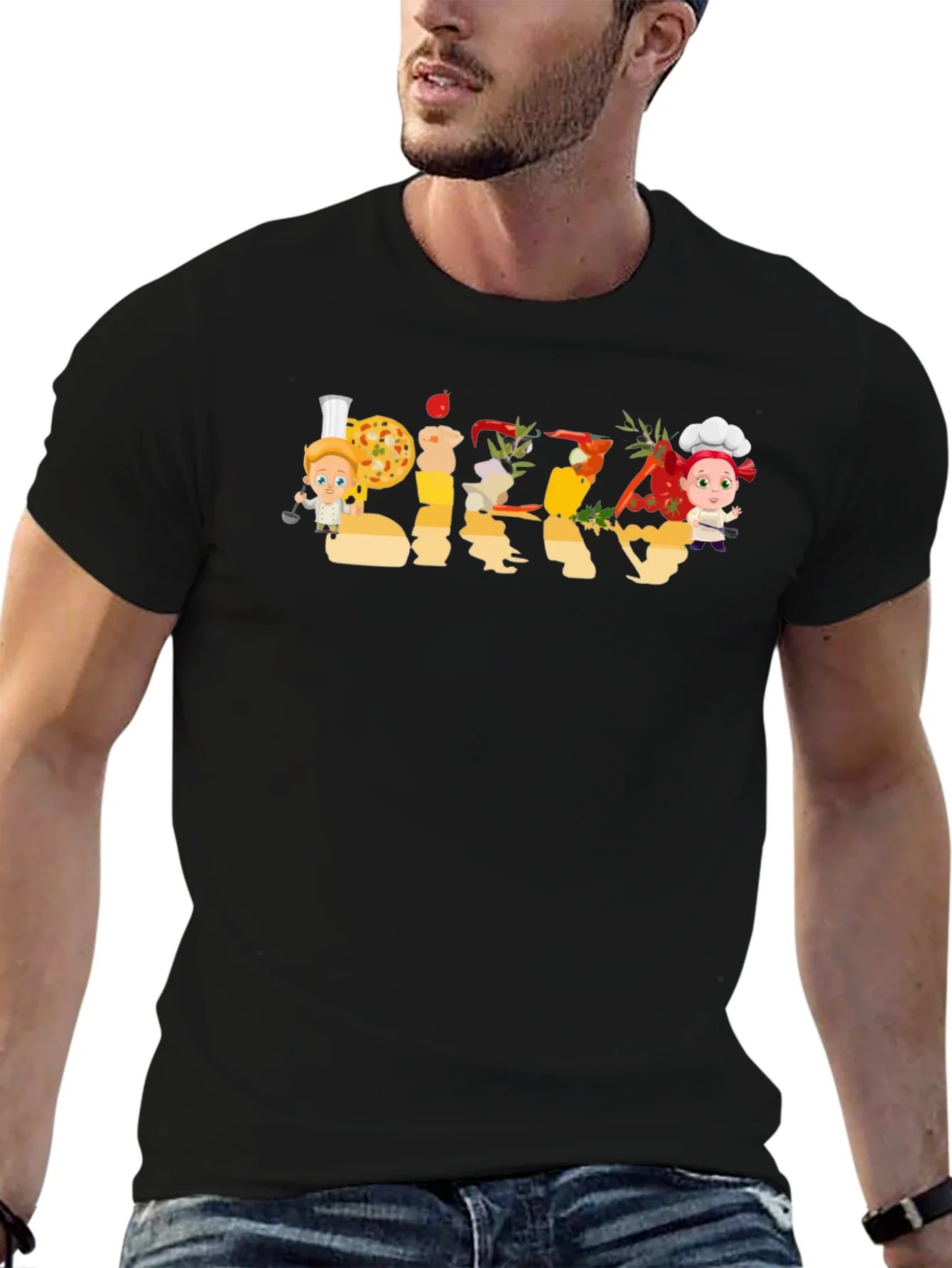 Pizza Chef Graphic Tee - Unisex Casual Top
