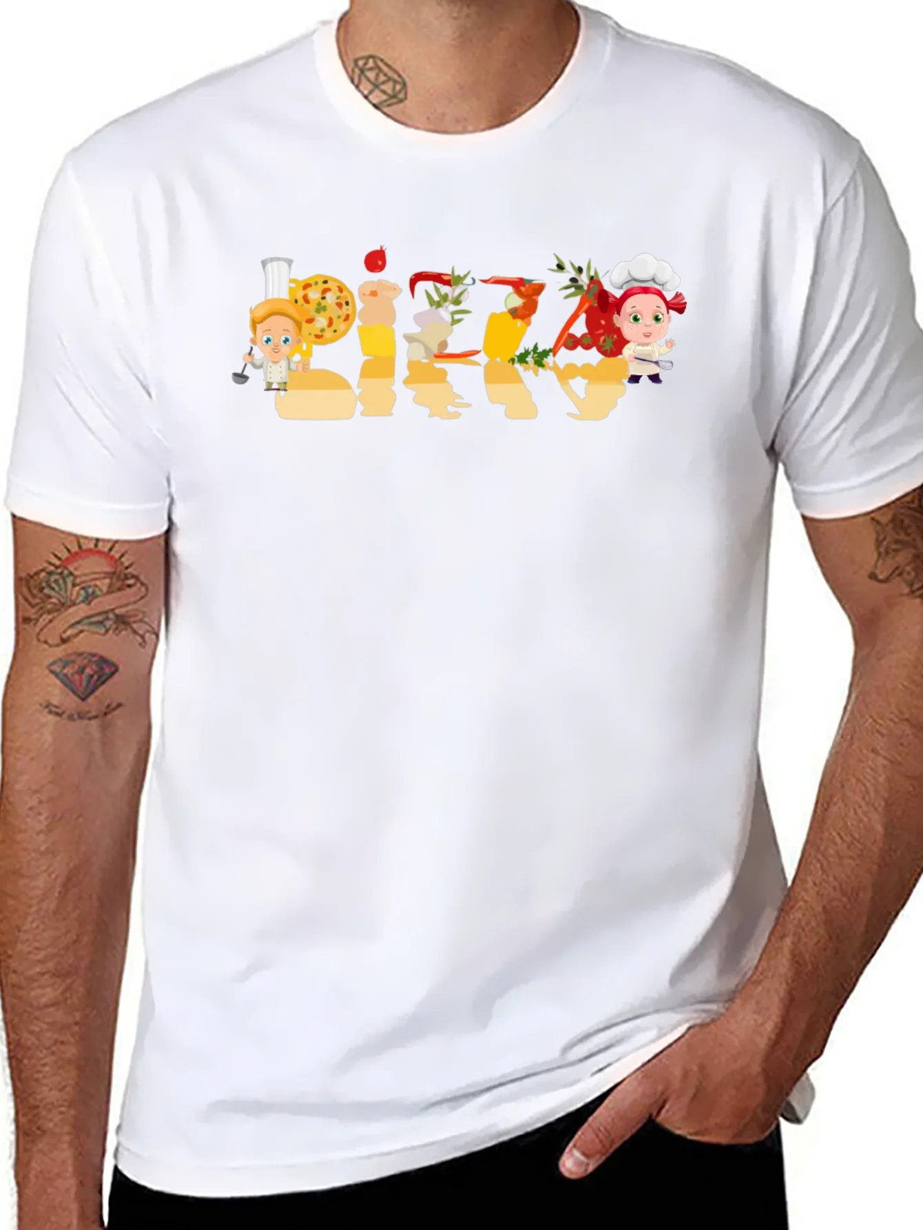 Pizza Chef Graphic Tee - Unisex Casual Top