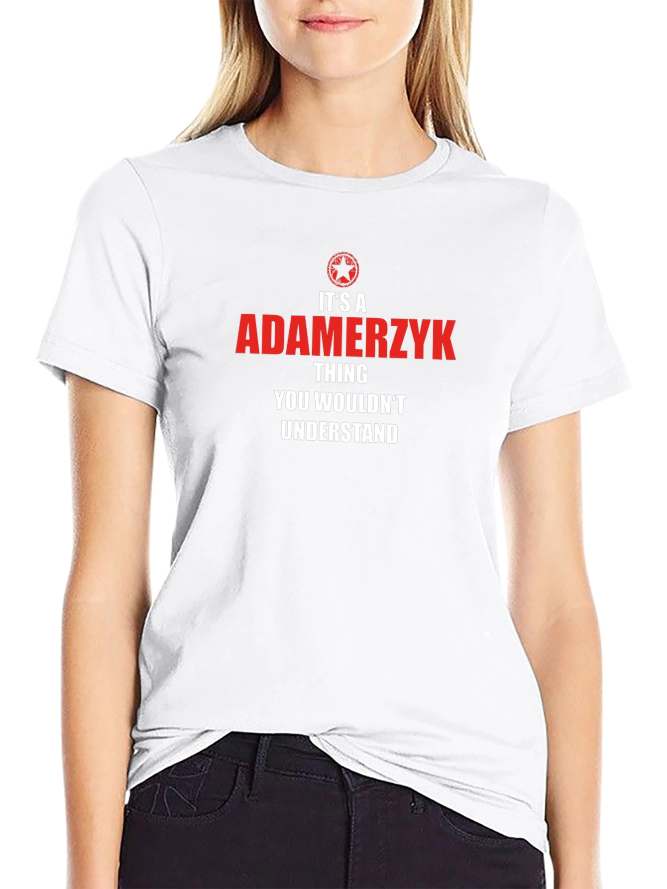 Adamerzyk Thing T-Shirt - Novelty Family Name Tee