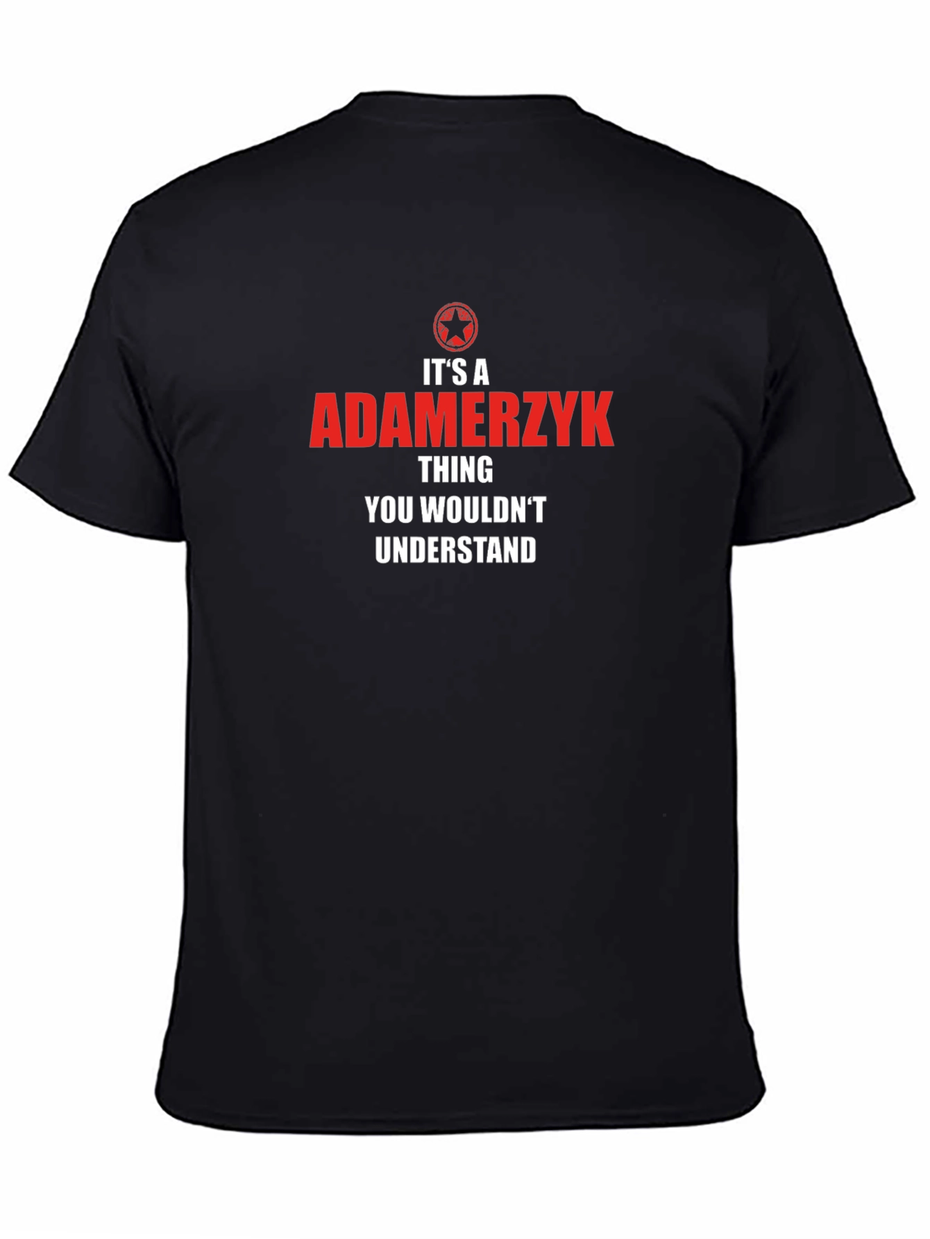 Adamerzyk Thing T-Shirt - Novelty Family Name Tee