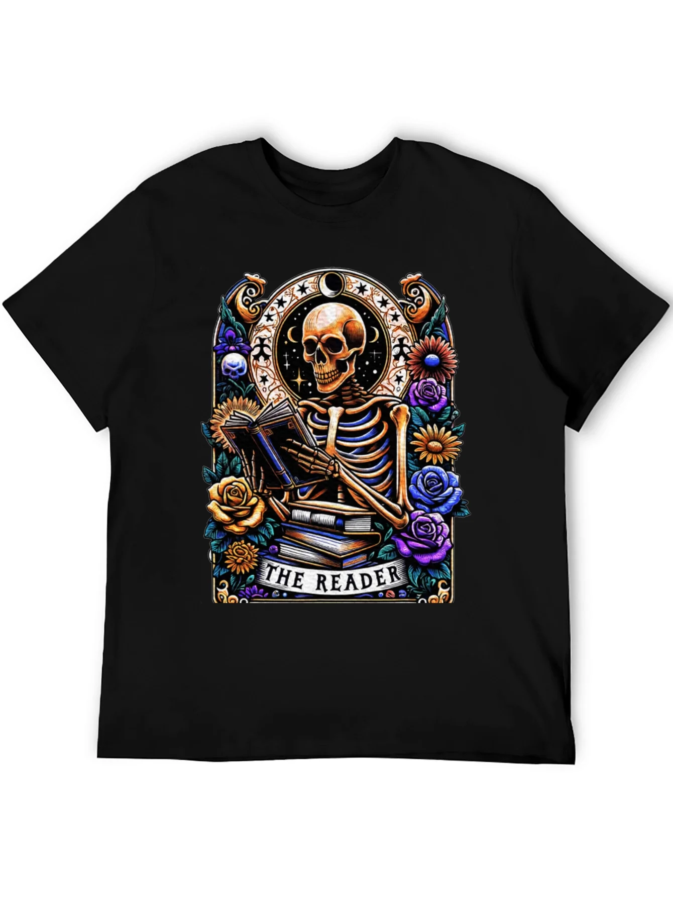 The Reader Skeleton Graphic T-Shirt