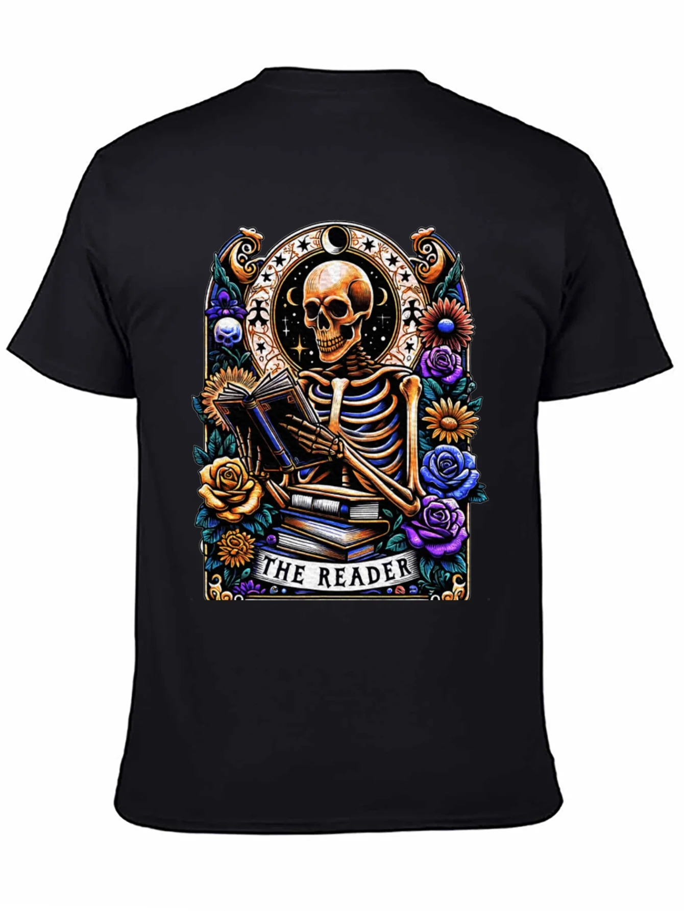 The Reader Skeleton Graphic T-Shirt
