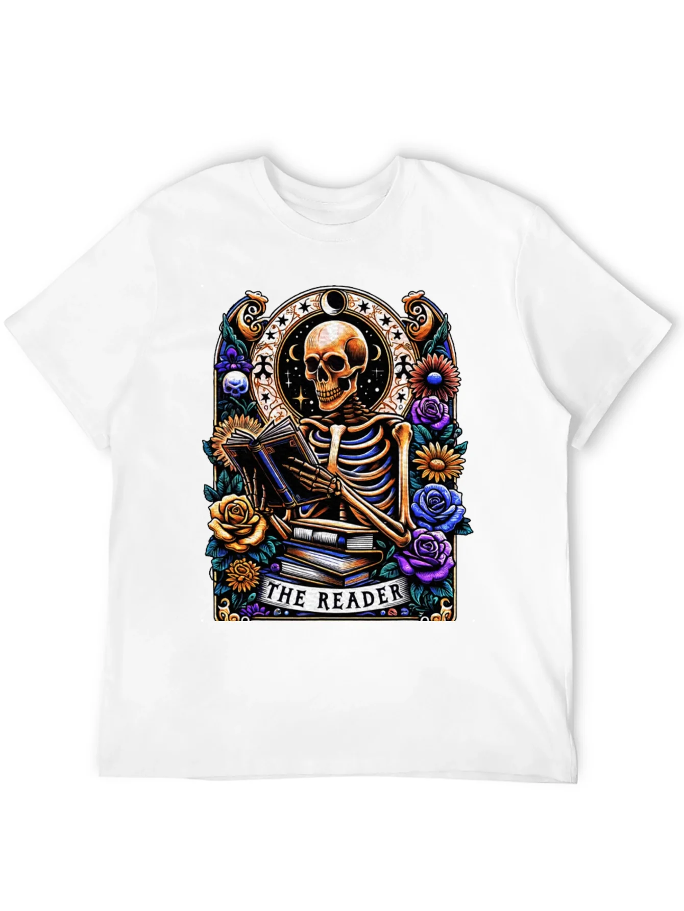 The Reader Skeleton Graphic T-Shirt
