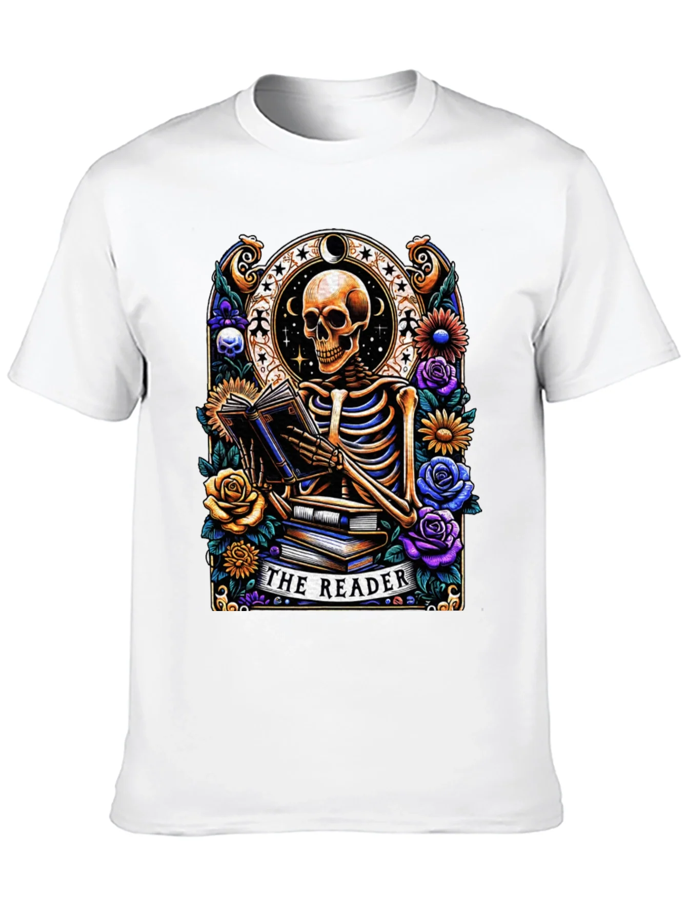The Reader Skeleton Graphic T-Shirt