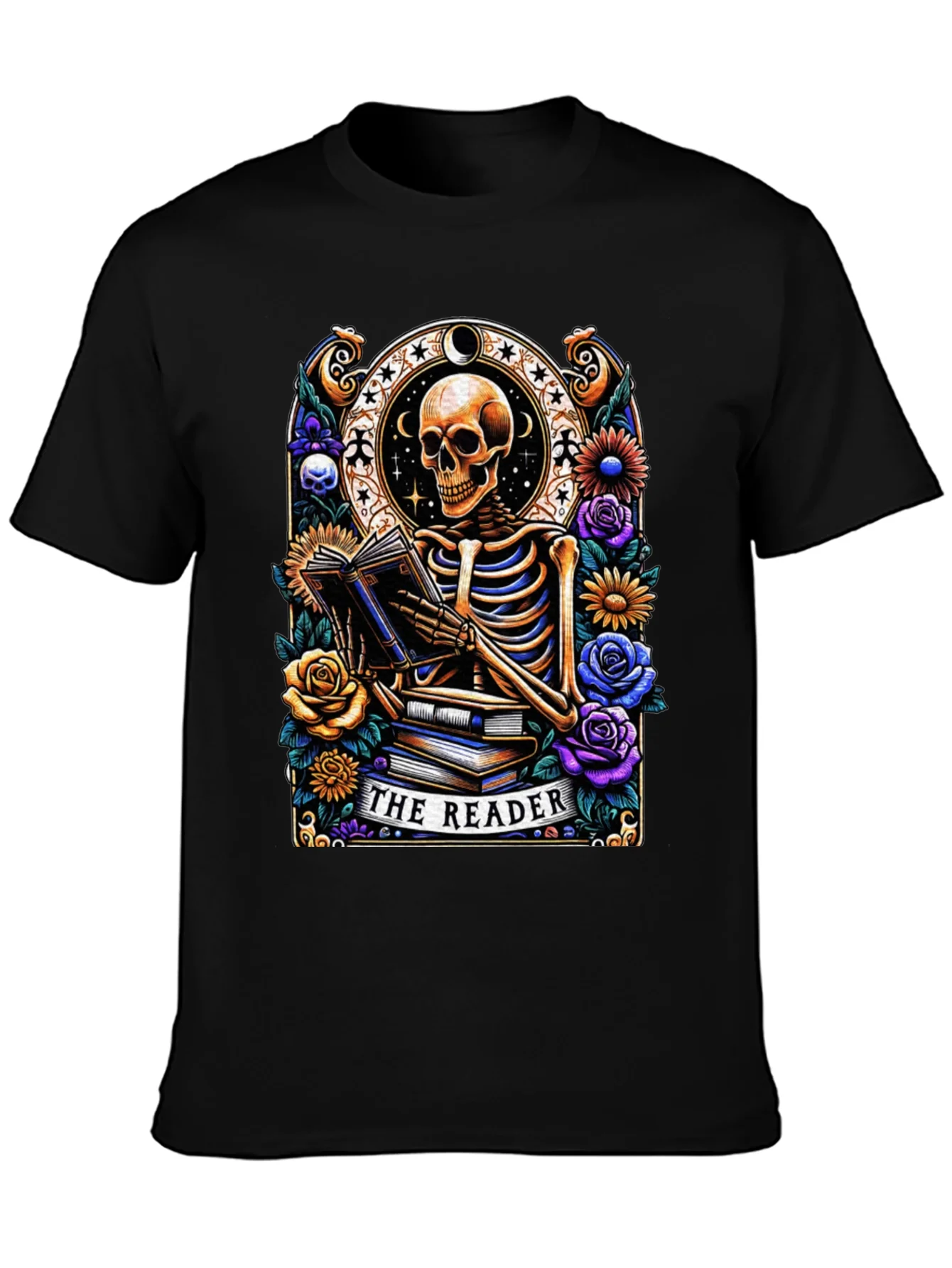 The Reader Skeleton Graphic T-Shirt