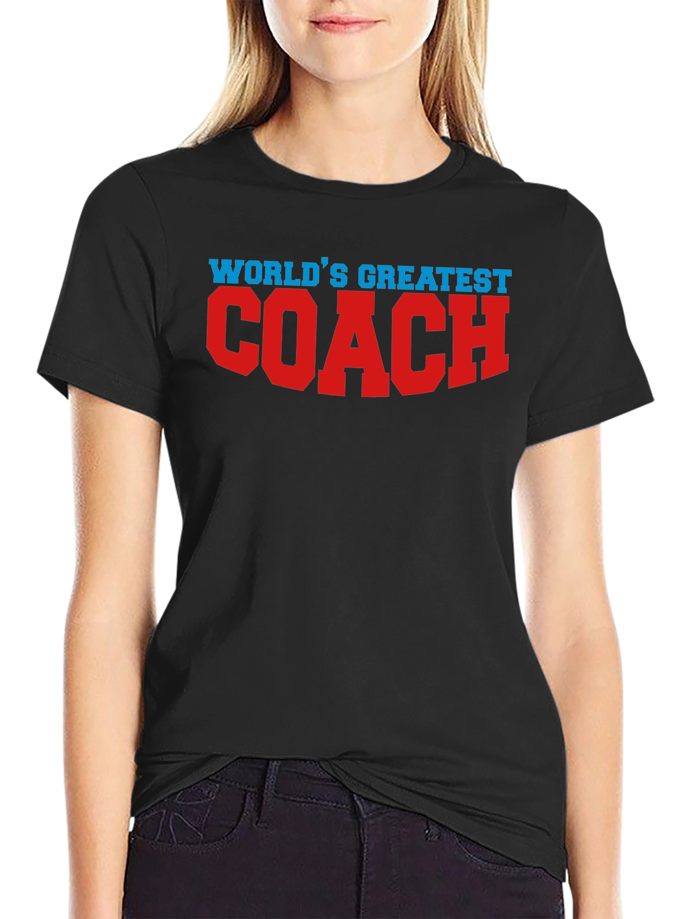 Worlds Greatest Coach T-Shirt - Black