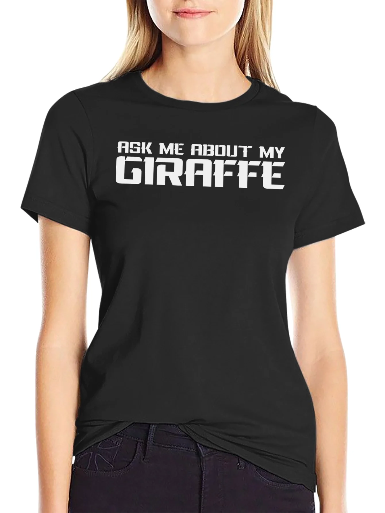 Ask Me About My Giraffe Graphic Tee