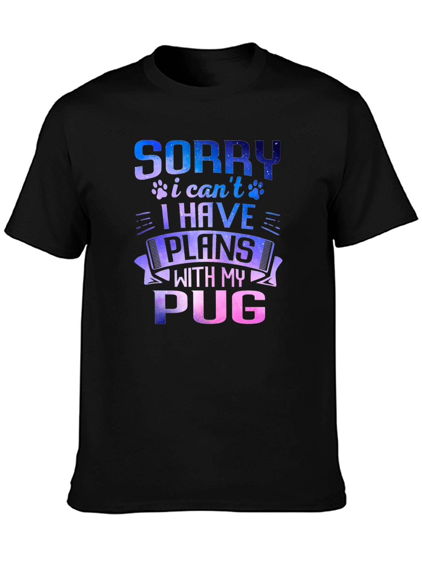 Pug Plans Graphic T-Shirt
