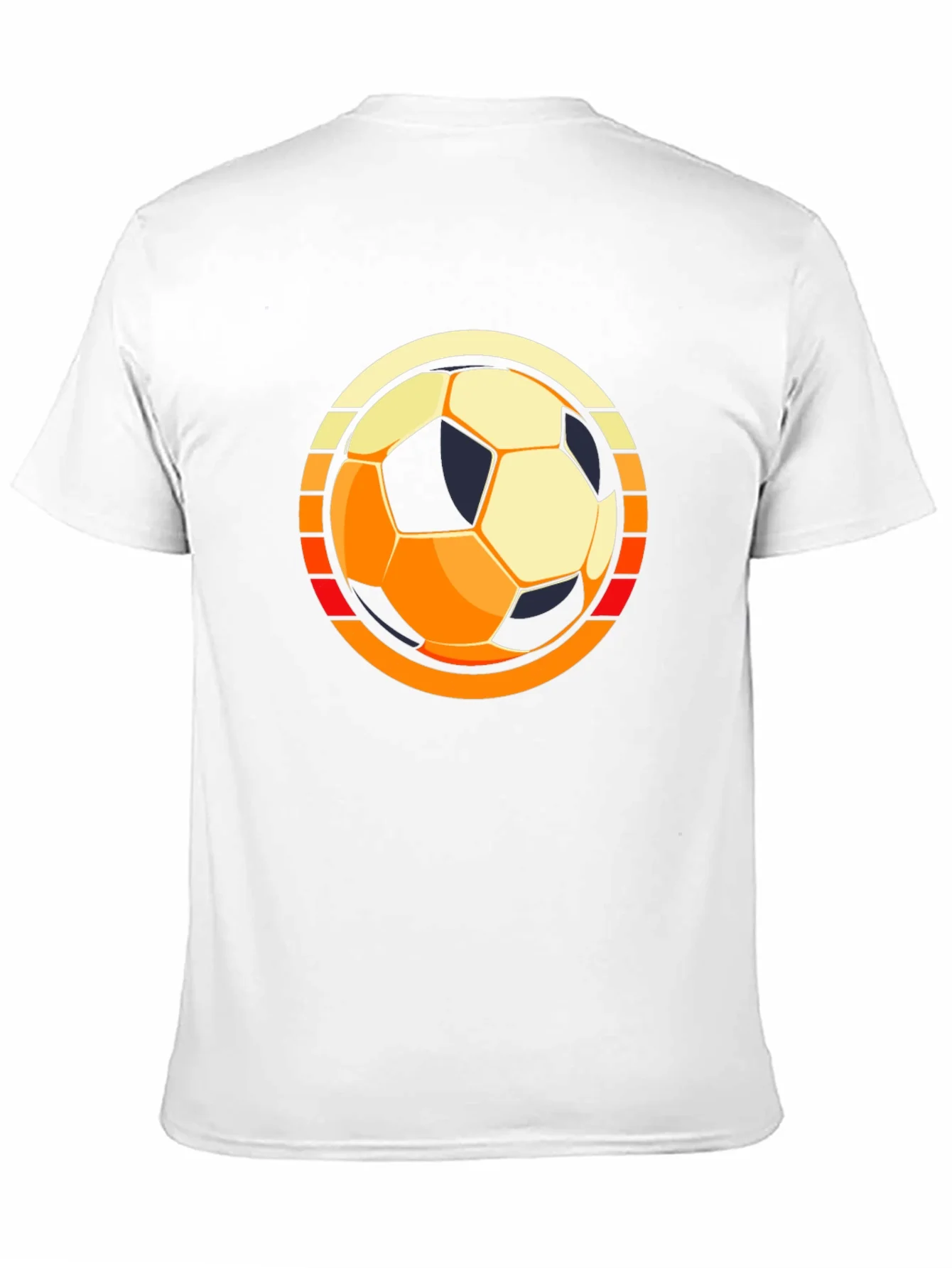 Retro Soccer Ball Graphic Tee - Black