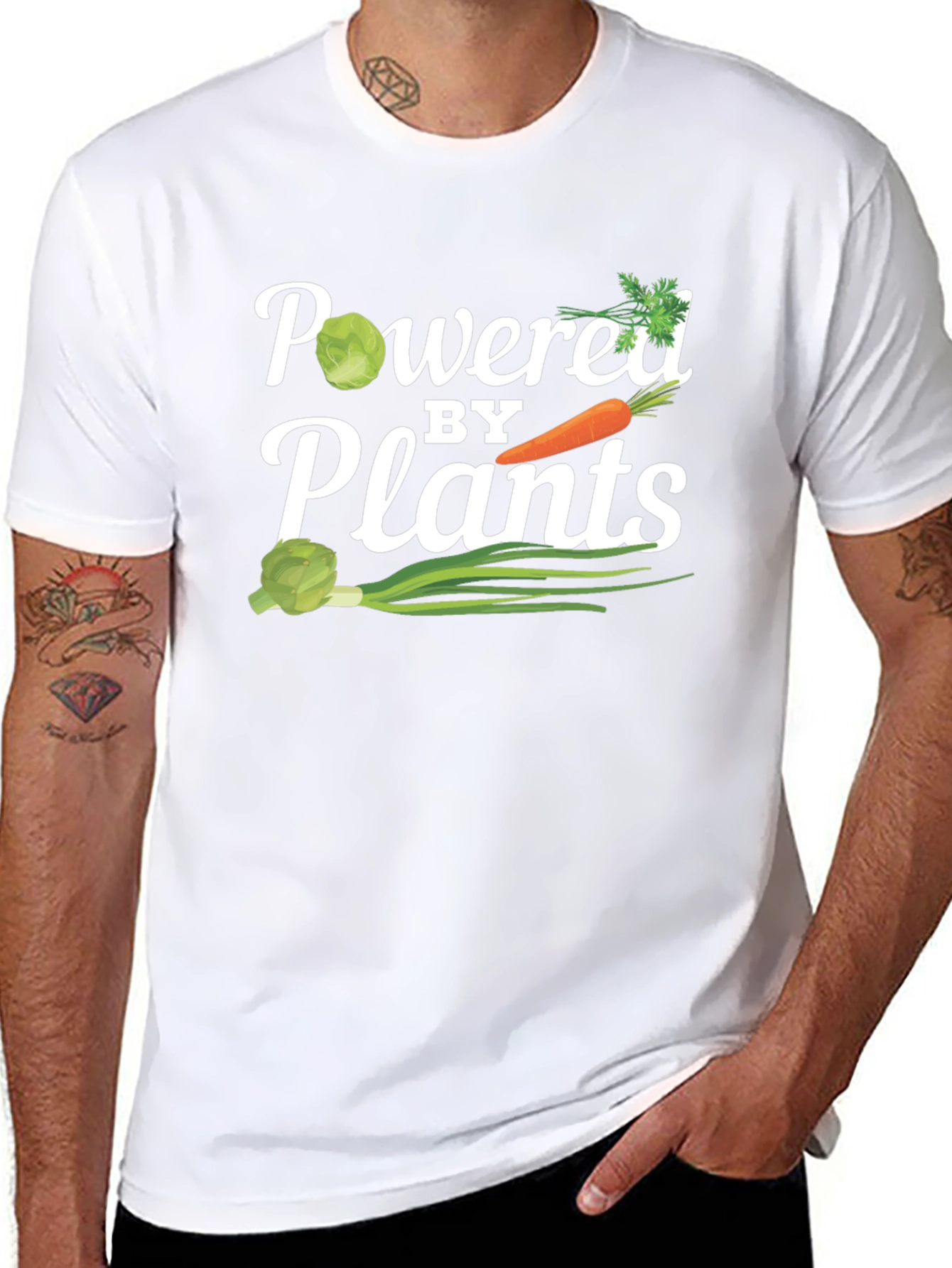Powered by Plants Vegan Graphic Tee