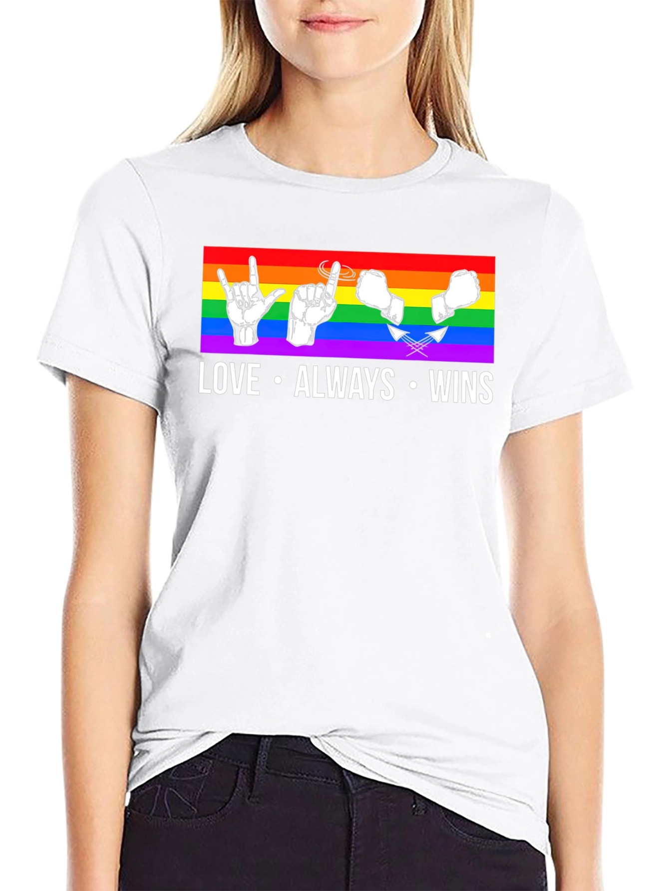 Love Always Wins LGBTQ+ Pride T-Shirt