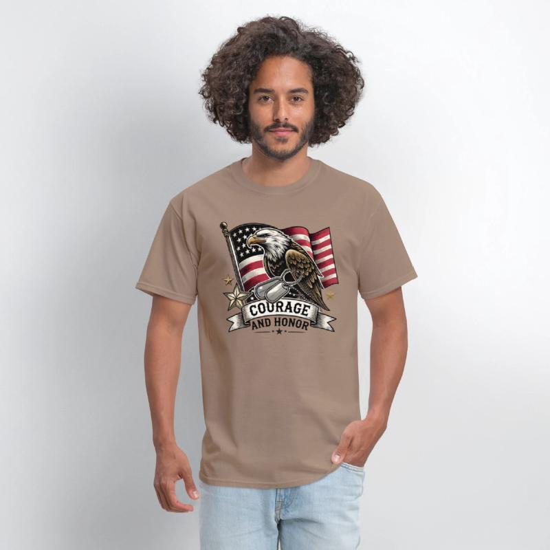 Eagle and Dog Tags Courage