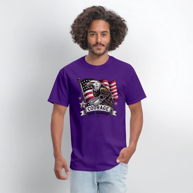 Eagle and Dog Tags Courage