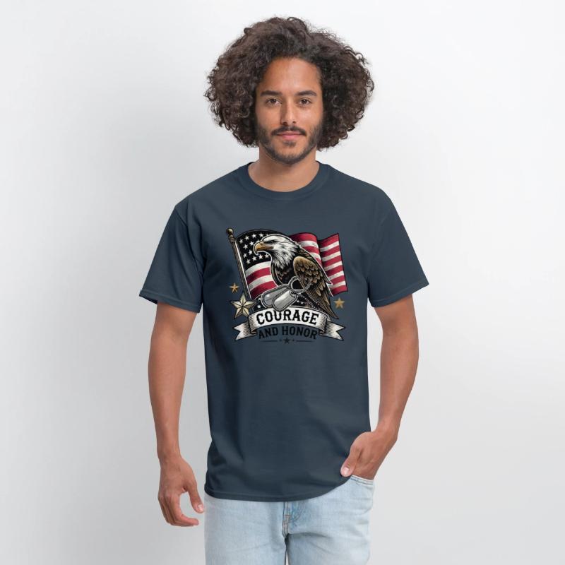 Eagle and Dog Tags Courage